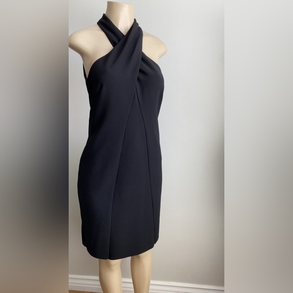 $548‼️Kobi Halperin Black Prima Halter Bodycon Sheath
Dress LBD Modern Designer - Picture 9 of 13